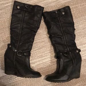 Bakers wedge boots